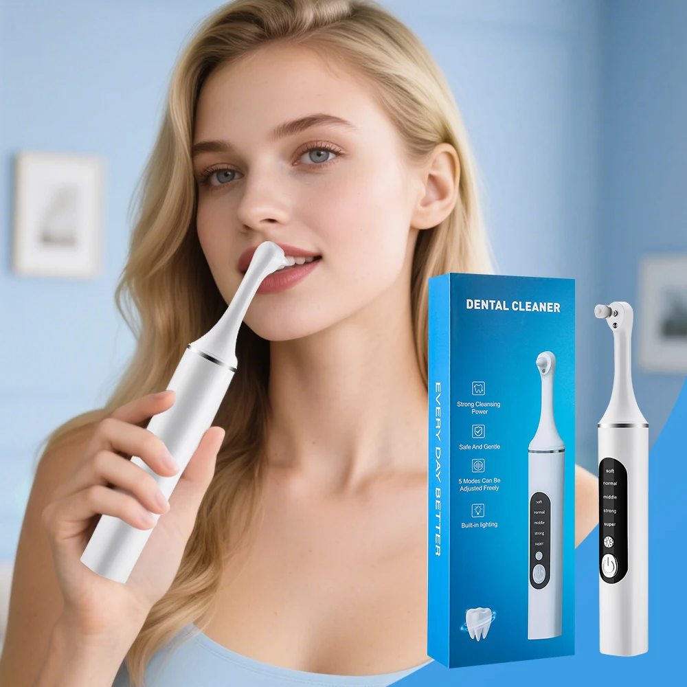Teeth Whitening Kit - Polisseuse électrique pour dents, nettoyeur de