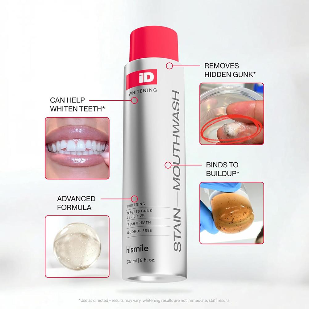 Teeth Whitening Mouthwash - Hismile iD Bain de bouche sans