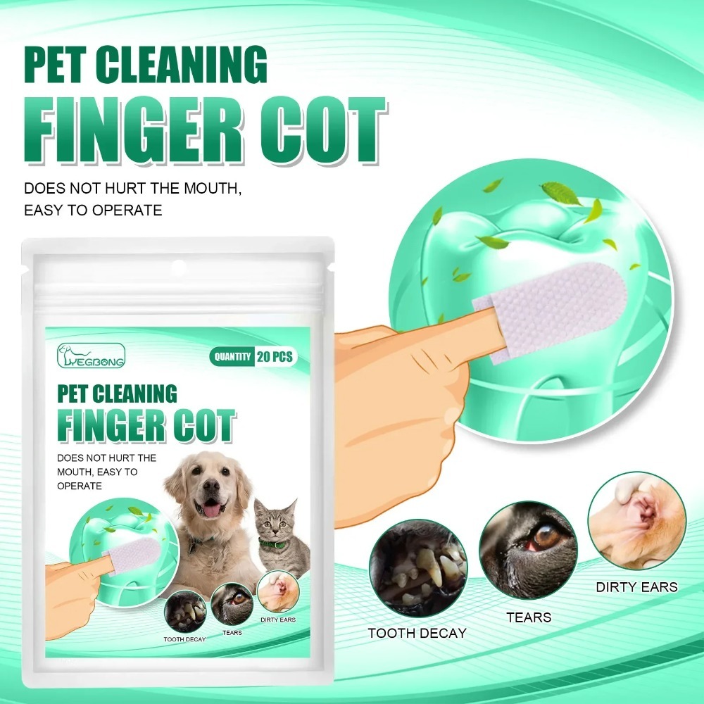 Teeth Whitening Mouthwash - Lingettes jetables pour animaux de compagnie,