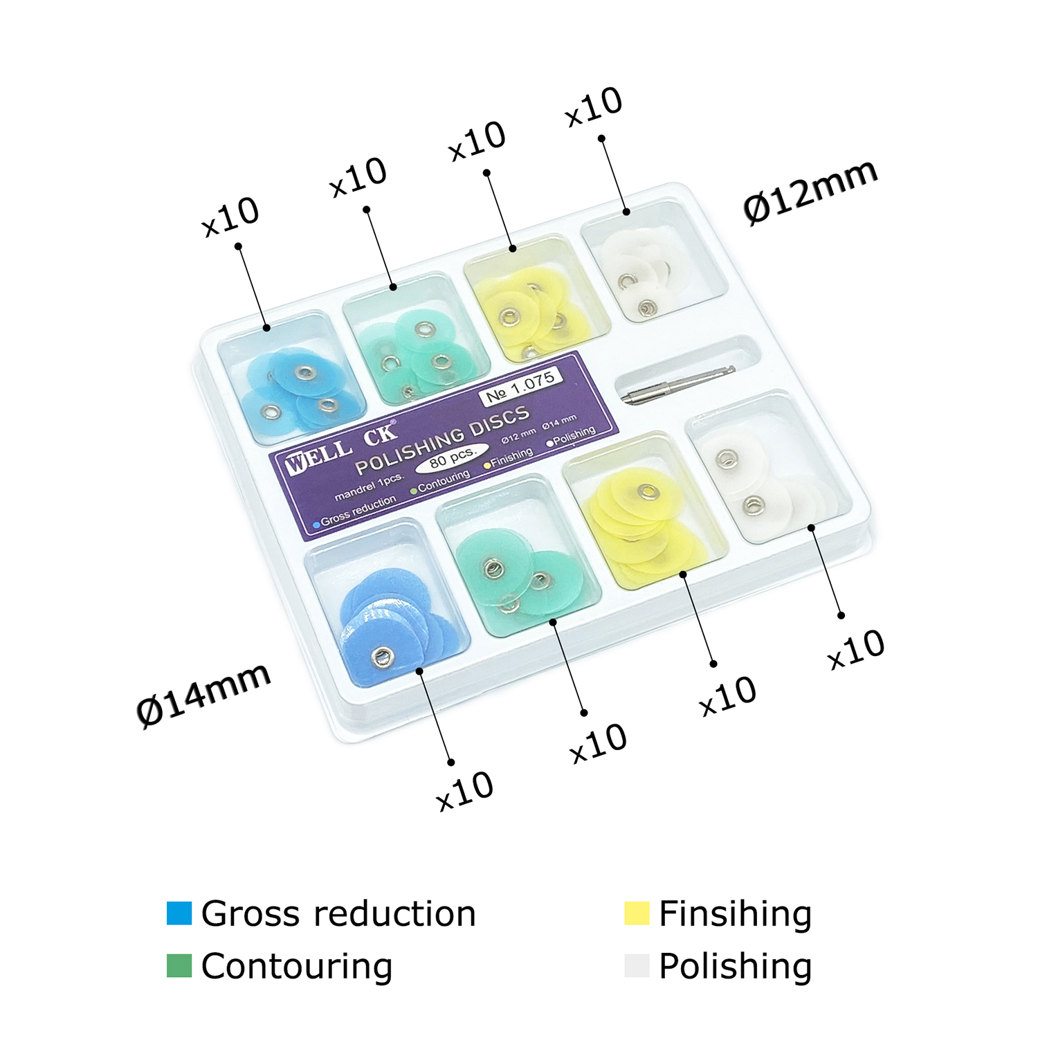 WELL CK 40/80 pièces disques d - Teeth Whitening Kit avis et prix