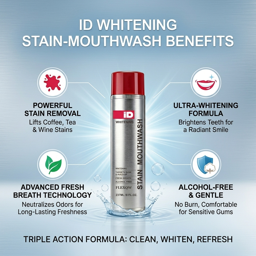 Hismile ID Bain de bouche blan - Teeth Whitening Mouthwash avis et prix